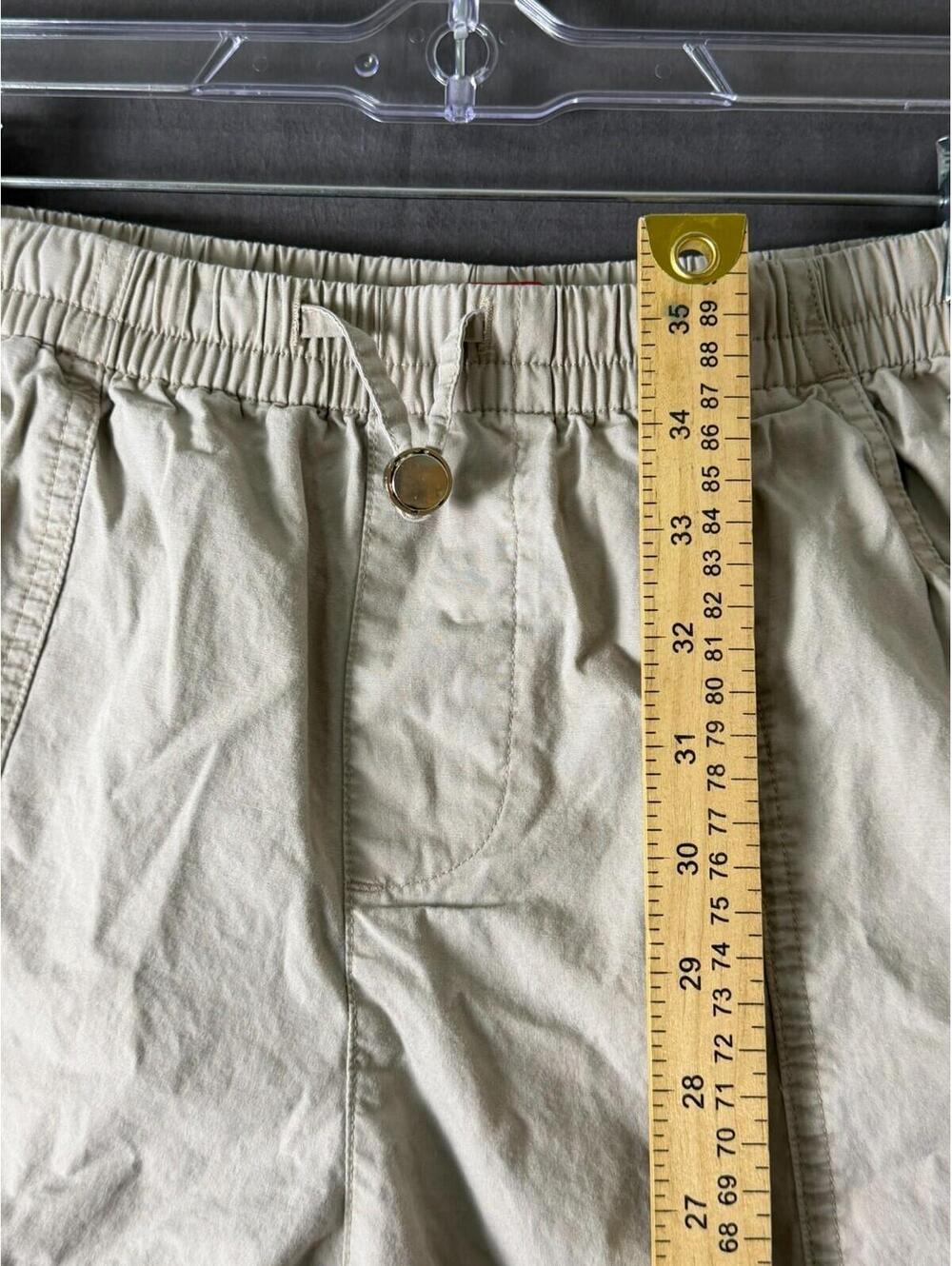 GUESS Los Angeles Women's XS Beige Elastic Waist Jogger Pants Casual Drawstring - Picture 4 of 9